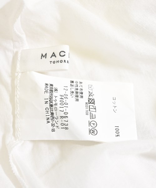 MACPHEE（マカフィー）シャツワンピース 白 サイズ:36(M位) レディース/2200610725081