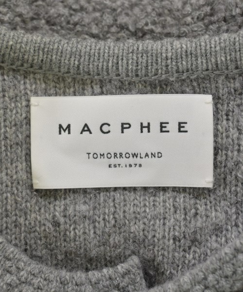 MACPHEE（マカフィー）カーディガン グレー サイズ:S レディース/2200612540033