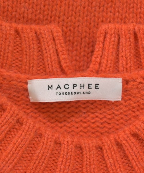 MACPHEE（マカフィー）ニット・セーター オレンジ サイズ:S レディース/2200612540040