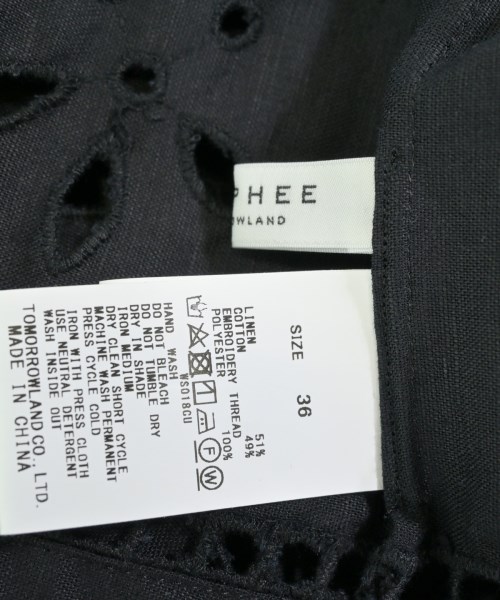 MACPHEE（マカフィー）ブラウス 黒 サイズ:36(M位) レディース/2200617252023