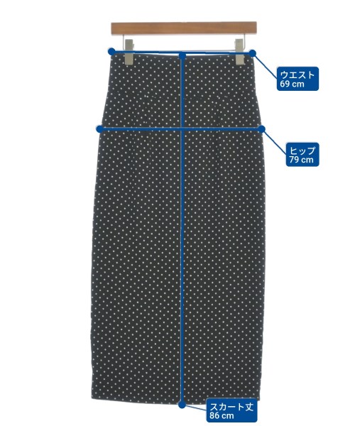 MACPHEE（マカフィー）ロング・マキシ丈スカート 黒 サイズ:36(M位) レディース/2200608581118