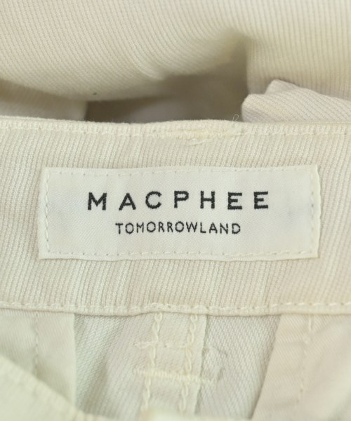 MACPHEE（マカフィー）カーゴパンツ 白 サイズ:32(XS位) レディース/2200614399196