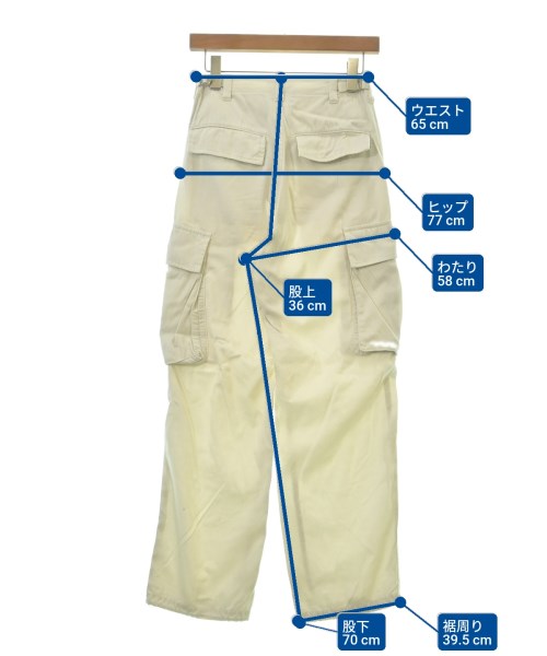 MACPHEE（マカフィー）カーゴパンツ 白 サイズ:32(XS位) レディース/2200614399196