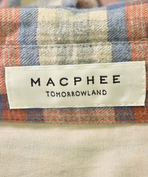 MACPHEE（マカフィー）シャツワンピース グレー サイズ:36(M位) レディース/2200613865036