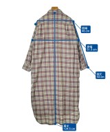 MACPHEE（マカフィー）シャツワンピース グレー サイズ:36(M位) レディース/2200613865036