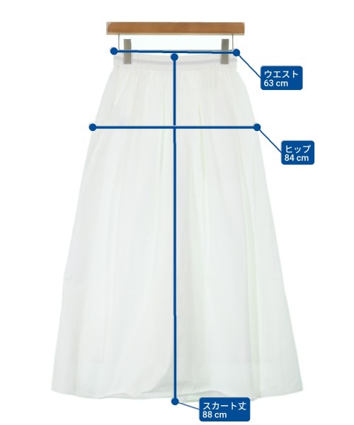 MACPHEE（マカフィー）ロング・マキシ丈スカート 白 サイズ:34(S位) レディース/2200613865067