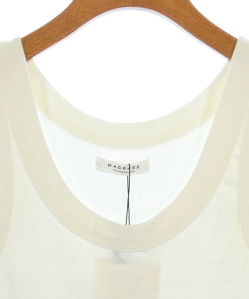 MACPHEE（マカフィー）タンクトップ 白 サイズ:S レディース/2200619169022