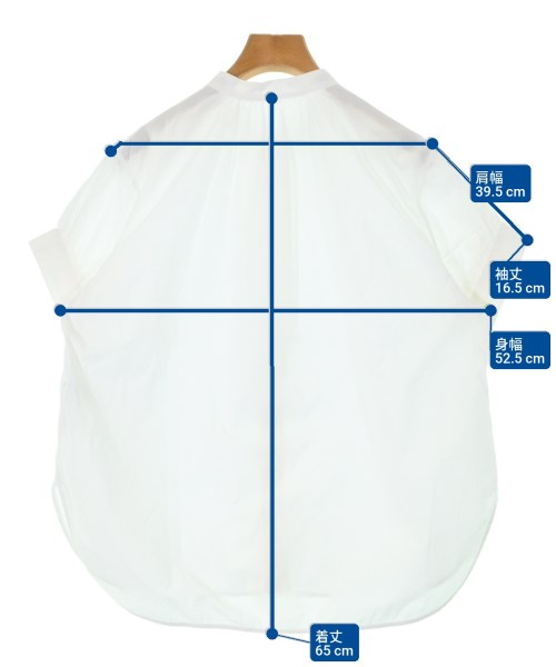 MACPHEE（マカフィー）カジュアルシャツ 白 サイズ:36(M位) レディース/2200611861207