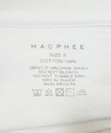 MACPHEE（マカフィー）Tシャツ・カットソー 白 サイズ:S レディース/2200615741055