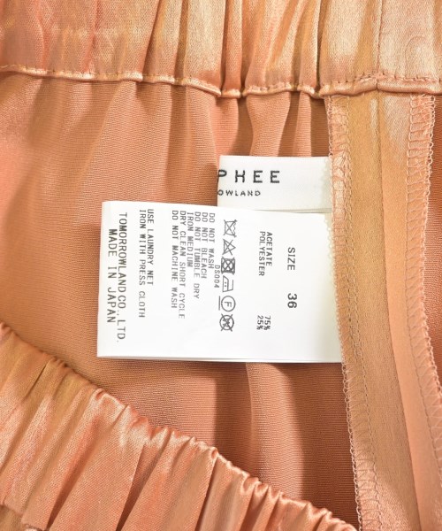 MACPHEE（マカフィー）ロング・マキシ丈スカート オレンジ サイズ:36(M位) レディース/2200617532033