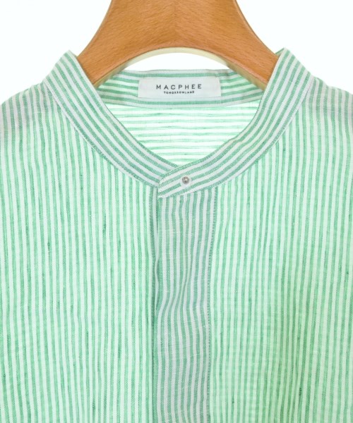 MACPHEE（マカフィー）ブラウス 緑 サイズ:38(L位) レディース/2200610395031