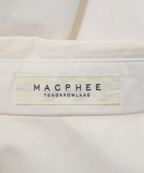 MACPHEE（マカフィー）カジュアルシャツ 白 サイズ:F レディース/2200606337083