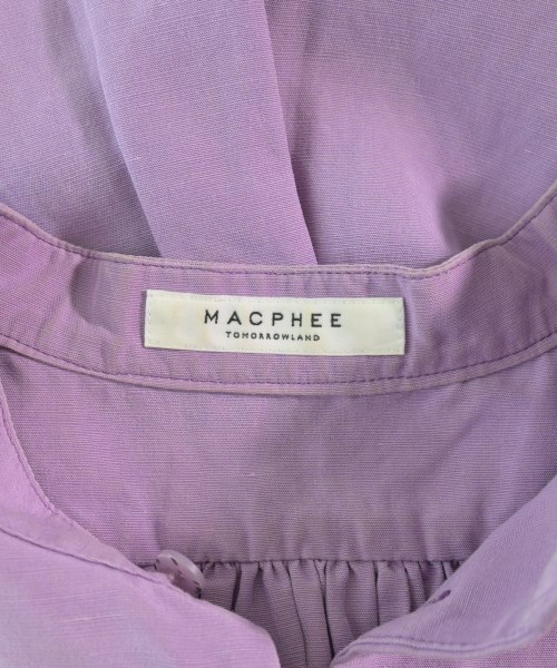 MACPHEE（マカフィー）カジュアルシャツ 紫 サイズ:36(M位) レディース/2200607057188