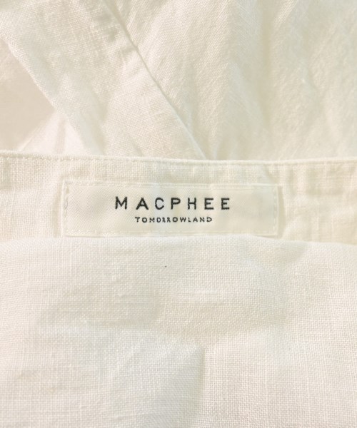 MACPHEE（マカフィー）ブラウス 白 サイズ:36(M位) レディース/2200605422032