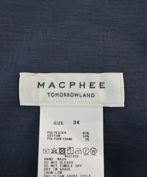 MACPHEE（マカフィー）スラックス 紺 サイズ:34(S位) レディース/2200606961011