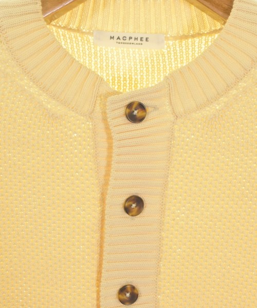 MACPHEE（マカフィー）カーディガン 黄 サイズ:S レディース/2200669485066
