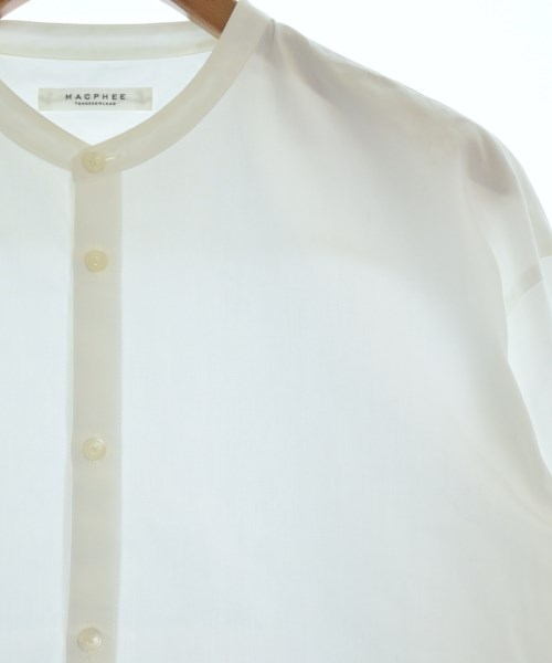 MACPHEE（マカフィー）カジュアルシャツ 白 サイズ:36(M位) レディース/2200669812022