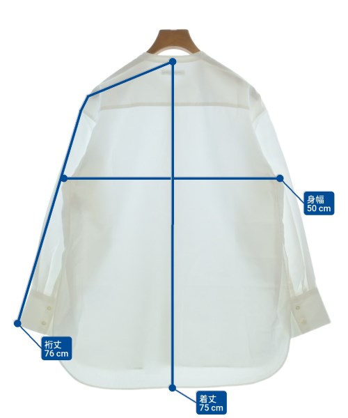 MACPHEE（マカフィー）カジュアルシャツ 白 サイズ:36(M位) レディース/2200669812022