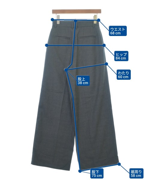 MACPHEE（マカフィー）スラックス グレー サイズ:36(M位) レディース/2200673374035