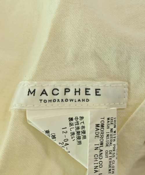 MACPHEE（マカフィー）デニムパンツ 白 サイズ:32(XS位) レディース/2200667807051