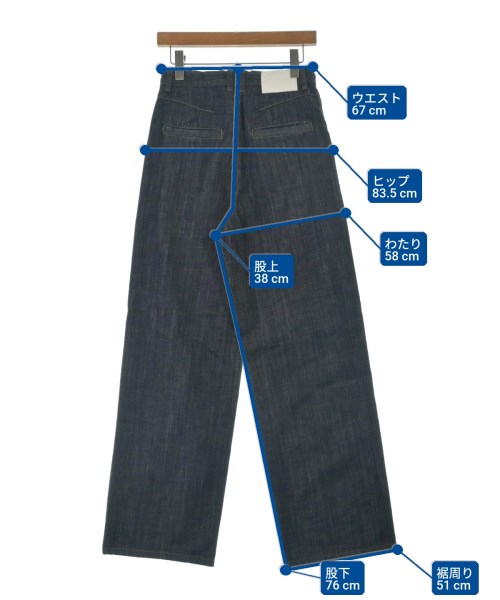 MACPHEE（マカフィー）デニムパンツ 紺 サイズ:34(S位) レディース/2200670149018