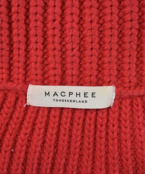 MACPHEE（マカフィー）カーディガン 赤 サイズ:S レディース/2200671796402