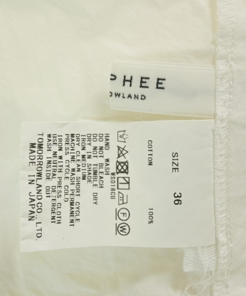 MACPHEE（マカフィー）ブラウス 白 サイズ:36(M位) レディース/2200674587045