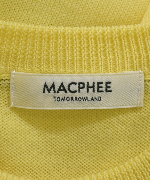 MACPHEE（マカフィー）ニット・セーター 黄 サイズ:S レディース/2200678360057