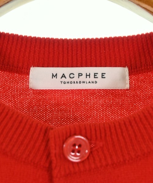 MACPHEE（マカフィー）カーディガン 赤 サイズ:S レディース/2200675647045