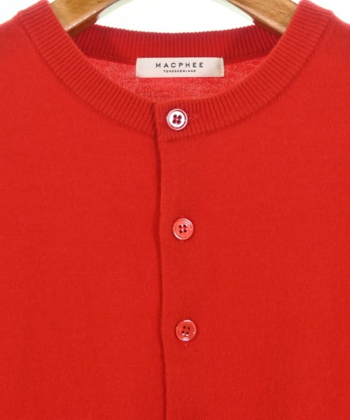 MACPHEE（マカフィー）カーディガン 赤 サイズ:S レディース/2200675647045
