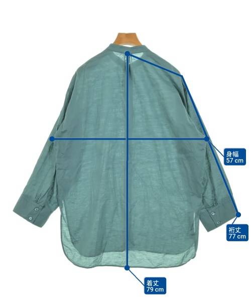 MACPHEE（マカフィー）カジュアルシャツ 緑 サイズ:36(M位) レディース/2200675647052