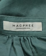 MACPHEE（マカフィー）カジュアルシャツ 緑 サイズ:36(M位) レディース/2200675647052