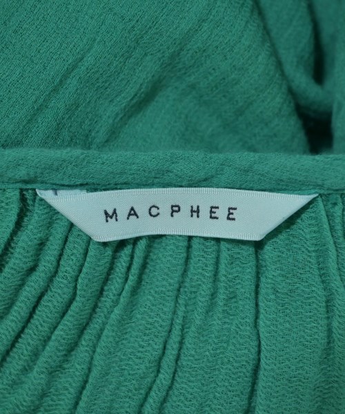 MACPHEE（マカフィー）ブラウス 緑 サイズ:36(M位) レディース/2200680600059