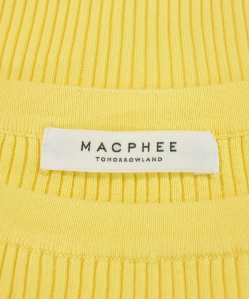 MACPHEE（マカフィー）ニット・セーター 黄 サイズ:S レディース/2200676903065