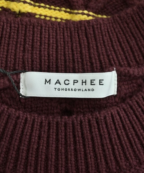 MACPHEE（マカフィー）ニット・セーター 赤 サイズ:S レディース/2200675697040