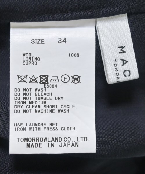 MACPHEE（マカフィー）スラックス 紺 サイズ:34(S位) レディース/2200690736076