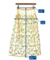 MACPHEE（マカフィー）ロング・マキシ丈スカート 黄 サイズ:36(M位) レディース/2200688660086