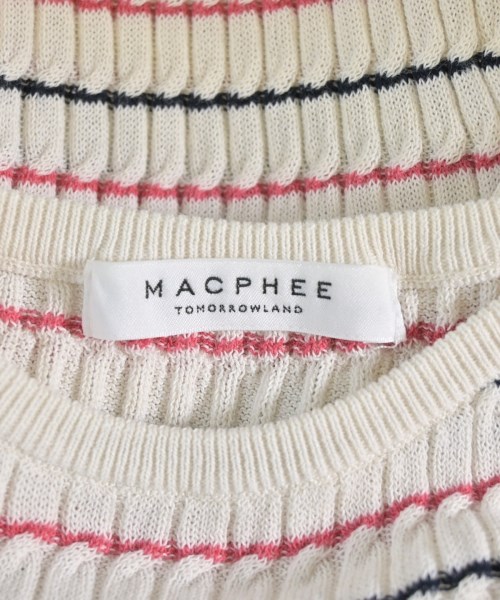 MACPHEE（マカフィー）ベスト/ノースリーブ 白 サイズ:S レディース/2200687355068