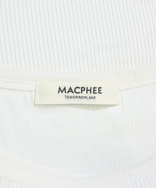 MACPHEE（マカフィー）Tシャツ・カットソー 白 サイズ:S レディース/2200695737023
