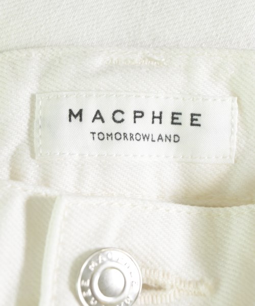 MACPHEE（マカフィー）デニムパンツ 白 サイズ:36(M位) レディース/2200692267080