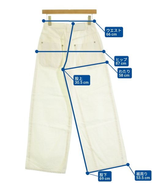 MACPHEE（マカフィー）デニムパンツ 白 サイズ:36(M位) レディース/2200692267080