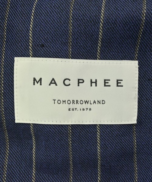 MACPHEE（マカフィー）テーラードジャケット 青 サイズ:36(M位) レディース/2200692348017