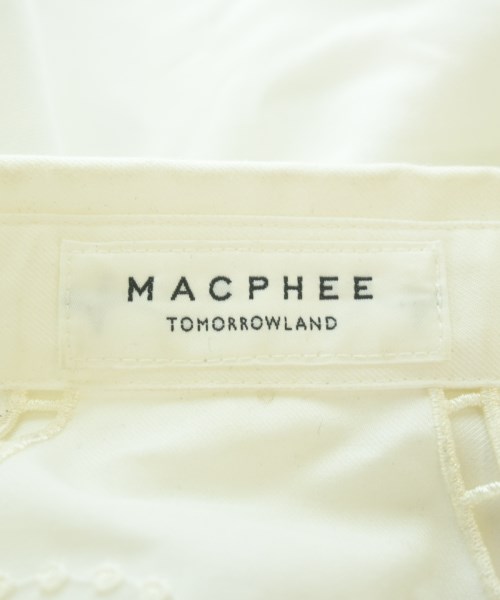 MACPHEE（マカフィー）カジュアルシャツ 白 サイズ:36(M位) レディース/2200692348178