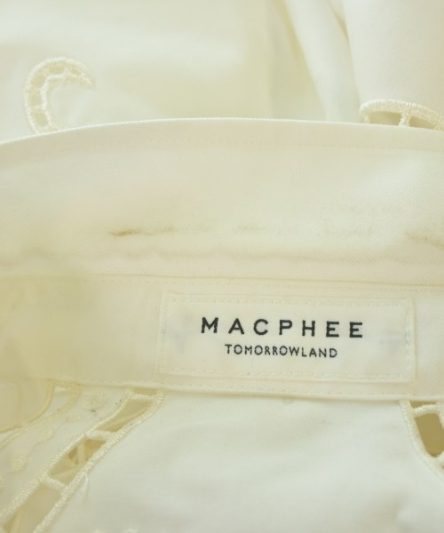 MACPHEE（マカフィー）カジュアルシャツ 白 サイズ:36(M位) レディース/2200692348178