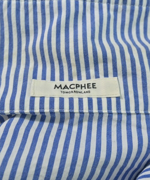 MACPHEE（マカフィー）ブラウス 青 サイズ:36(M位) レディース/2200692348185