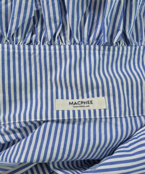 MACPHEE（マカフィー）ブラウス 青 サイズ:36(M位) レディース/2200692348185