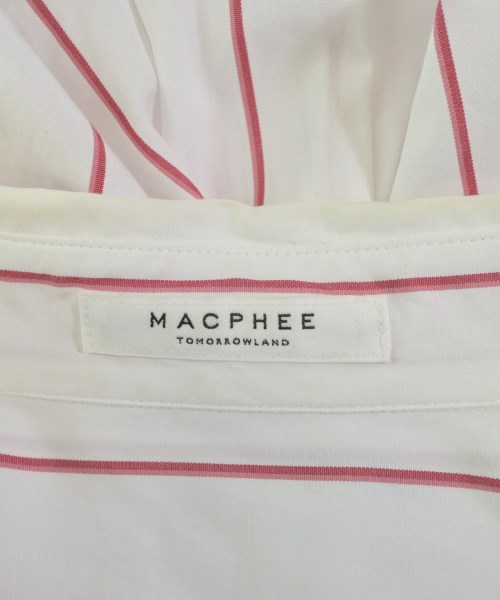 MACPHEE（マカフィー）カジュアルシャツ 白 サイズ:36(M位) レディース/2200692348215
