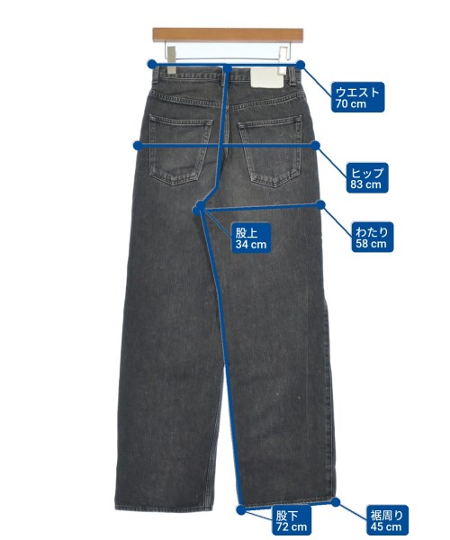 MACPHEE（マカフィー）デニムパンツ 黒 サイズ:36(M位) レディース/2200698592209