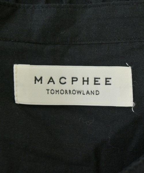 MACPHEE（マカフィー）カジュアルシャツ 黒 サイズ:36(M位) レディース/2200694131532