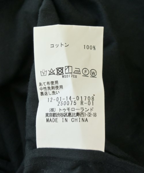 MACPHEE（マカフィー）カジュアルシャツ 黒 サイズ:36(M位) レディース/2200694131532
